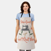 Naaien liefhebber-naaien goed, kan nu niet stoppen schort (Gedragen)
