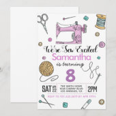 naaien met aangeslagen naaien kaart (Voorkant / Achterkant)