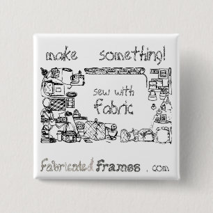 naaien met Button van de Brooch-pop van Fabric