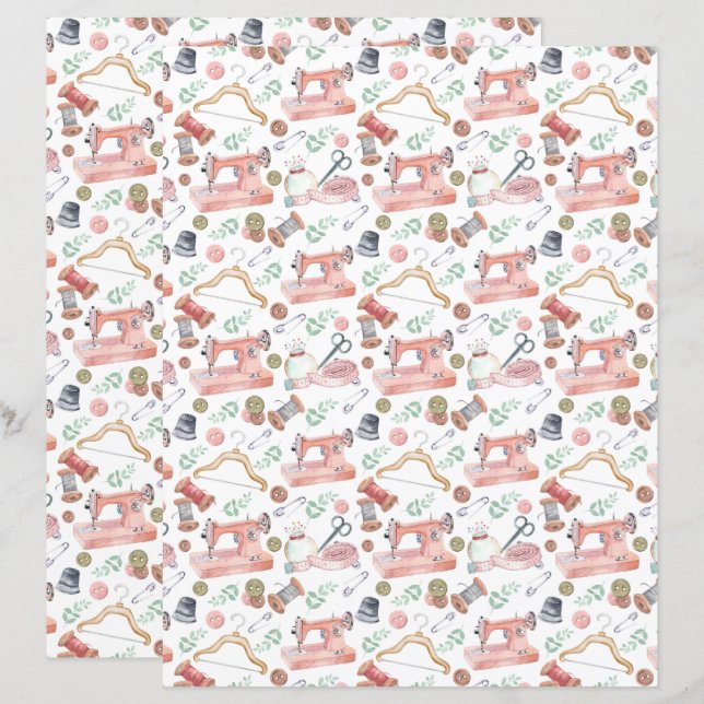 Naaien met scrapbookpapier (Voorkant / Achterkant)