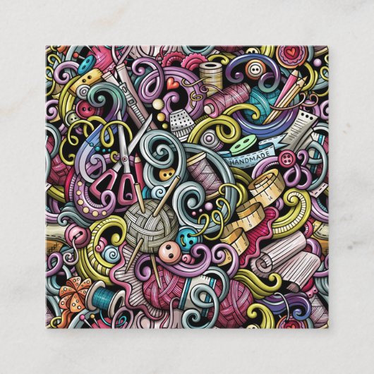 Naaien / Naadstress / Cadeaubehuizing Kaart (Voorkant)