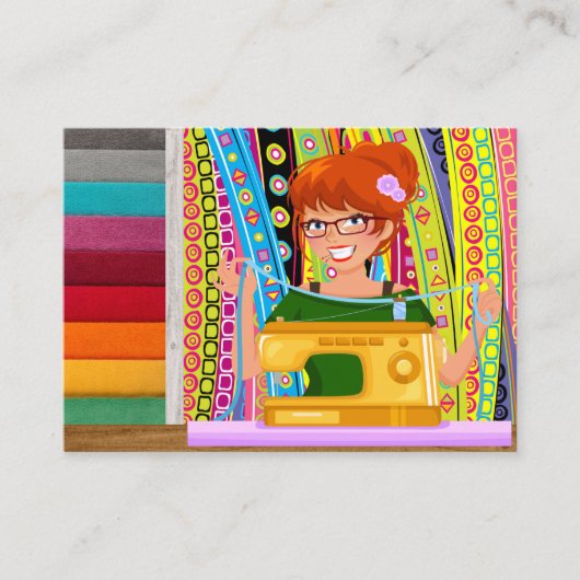 Naaien / Naadstress / Mode Visitekaartje (Voorkant)