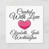 Naaien / Naagstress #2 Behuizing / Visitekaartje Informatiekaartje (Achterkant)