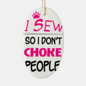 naaien, naaien vrouw liefde keramisch ornament (Rechts)