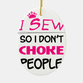 naaien, naaien vrouw liefde keramisch ornament