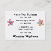 Naaien / Naaisters / Mode - SRF Visitekaartje (Achterkant)