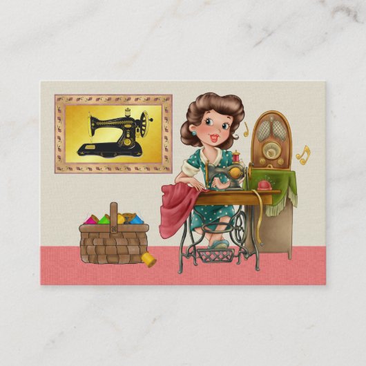 Naaien / Naaisters / Mode - SRF Visitekaartje (Voorkant)