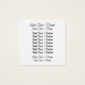 Naaien / Naaisters SQ Business / Gift Kaart (Achterkant)