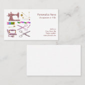 Naaien Naaistress Kledingkast Tailor Visitekaartje (Voorkant / Achterkant)