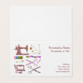 Naaien Naaistress Kledingkast Tailor Visitekaartje (Buitenkant ongevouwen)