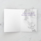 Naaien naald draad spoelen sneeuwpop kerstkaart feestdagen kaart (Binnen)