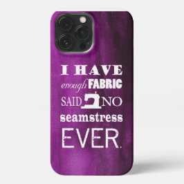 Naaien ・ Niet genoeg Fabric Crafts {Donker} iPhone 13 Pro Max Hoesje