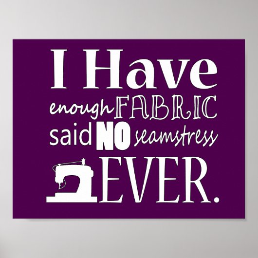 Naaien ・ Niet genoeg Fabric Crafts {Donker} Poster (Voorkant)