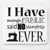 Naaien ・ Niet genoeg fabric-krassen Muismat (Voorkant)