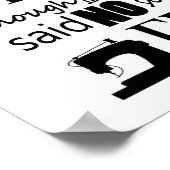 Naaien ・ Niet genoeg fabric-krassen Poster (Hoek)