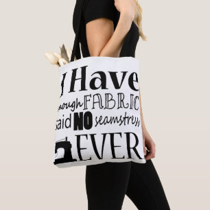 Naaien ・ Niet genoeg fabric-krassen Tote Bag