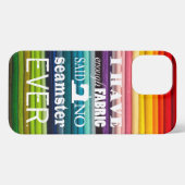 Naaien ・ Niet genoeg 'Fabric Seamster Crafts' Life iPhone Hoesje (Achterkant horizontaal)