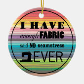 Naaien niet genoeg verbinding ・ Krachten Keramisch Ornament (Voorkant)