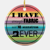 Naaien niet genoeg verbinding ・ Krachten Keramisch Ornament (Achterkant)