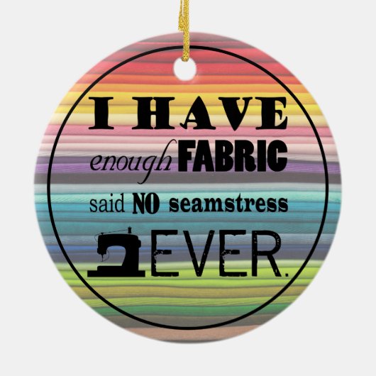 Naaien niet genoeg verbinding ・ Krachten Keramisch Ornament (Achterkant)