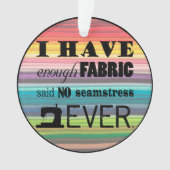 Naaien niet genoeg verbinding ・ Krachten Ornament (voorkant)