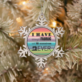 Naaien niet genoeg verbinding ・ Krachten Tin Sneeuwvlok Ornament