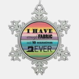 Naaien niet genoeg verbinding ・ Krachten Tin Sneeuwvlok Ornament