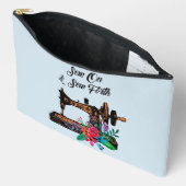 Naaien op de  naaimachine van de prijsopgave etui (Open)