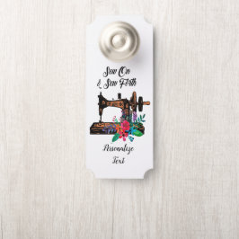 Naaien Op & Naaien Uit Quote Naadstress Tailor Roo Deurhanger