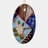 Naaien - Patchwork - Oma's deken Keramisch Ornament (Rechts)