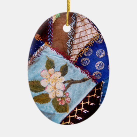 Naaien - Patchwork - Oma's deken Keramisch Ornament (Voorkant)