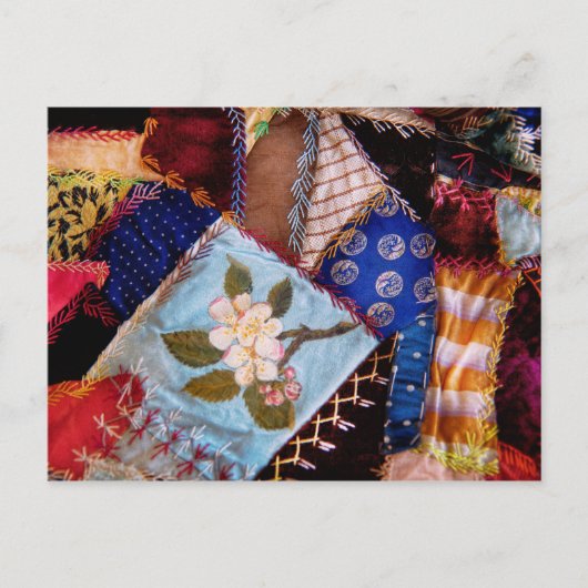 Naaien - Patchwork - Oma's quilt Briefkaart (Voorkant)