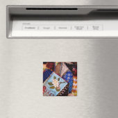 Naaien - Patchwork - Oma's quilt Magneet (Insitu (Vaatwasser))