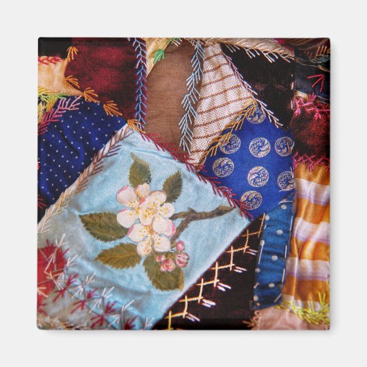 Naaien - Patchwork - Oma's quilt Magneet (Voorkant)
