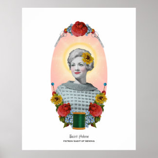 Naaien Patron Saint  Originele Kunstafdrukken Poster