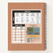 Naaien Projecten Jurk Formulieren Pinstriped Notitieboek (Achterkant)
