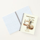 Naaien Projecten Organisator  Ivoor Notitieboek (Binnen)