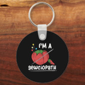 Naaien Quilten Cadeaus Sleutelhanger (Voorkant)
