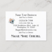 Naaien, Quilten, Gehaakte Visitekaartje (Achterkant)