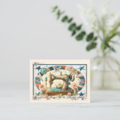 Naaien, Quilten, Gehaakte Visitekaartje (Staand voorkant)