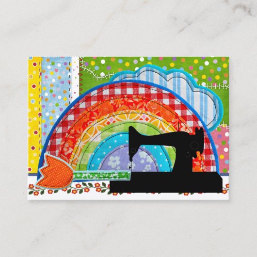 Naaien / Quilten Kaart - SRF Visitekaartje (Voorkant)