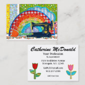 Naaien / Quilten Kaart - SRF Visitekaartje (Voorkant / Achterkant)