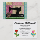 Naaien / Quilten Kaart - SRF Visitekaartje (Voorkant / Achterkant)