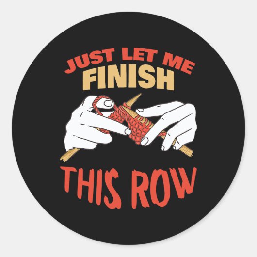 Naaien Quilten Tailor Dressmaker Grappig Breien L Ronde Sticker (Voorkant)