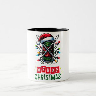 Naaien Quilting Quilter Christmas Pet Xmas Tweekleurige Koffiemok