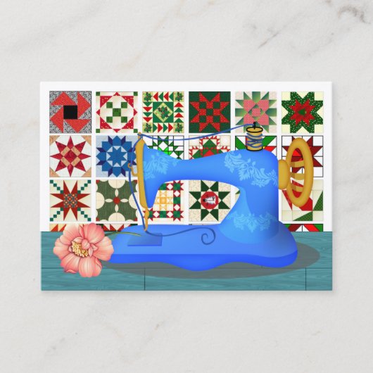 Naaien / Quilts / Seamstress Visitekaartje - SRF (Voorkant)