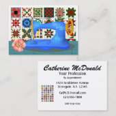 Naaien / Quilts / Seamstress Visitekaartje - SRF (Voorkant / Achterkant)