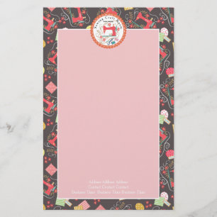 Naaien Schattige Foto Bruin Briefpapier