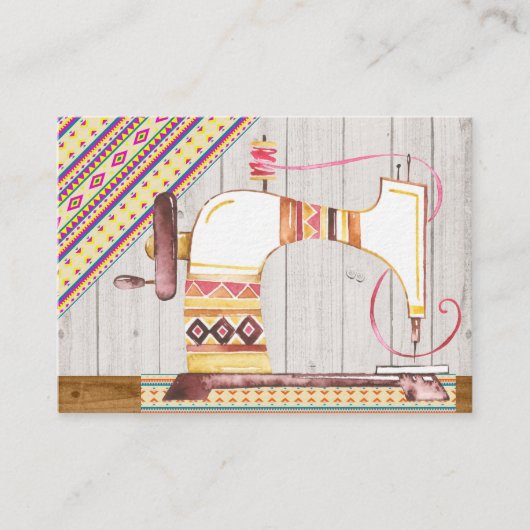 Naaien / Seamstress Kaart Visitekaartje (Voorkant)