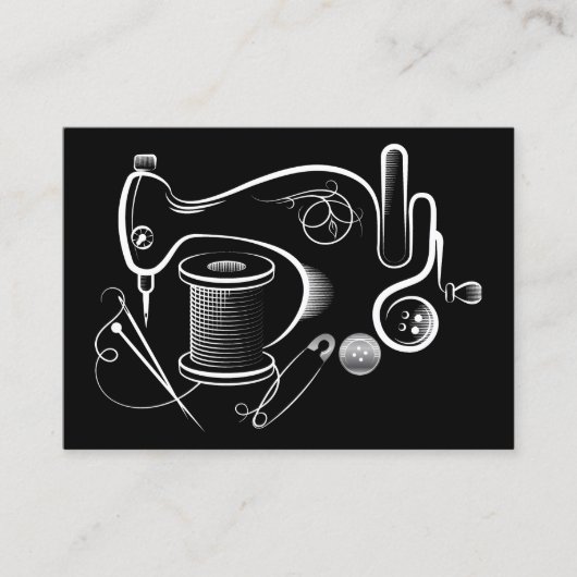 Naaien / Seamstress Kaart Visitekaartje (Voorkant)